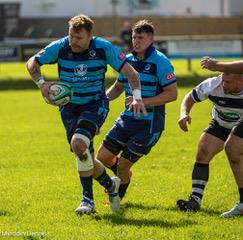 Caleb Salmon on a burst. Picture Myrddin Dennis